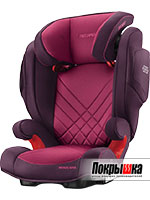 Детское автокресло (группа 2/3) RECARO Monza Nova 2 Seatfix (Power Berry)