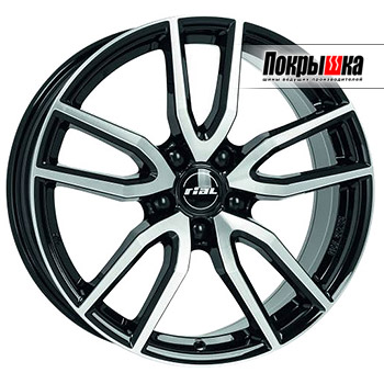 RIAL Torino (Diamond Black Front Polished) 8.0J R18 5x114.3 ET-35 Dia-0.0