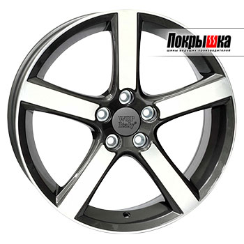REPLICA WSP Italy Nord W1257 (Anthracite Polished) 7.5J R18 5x108 ET-52.5 Dia-63.4