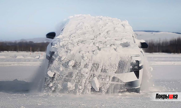 Автомобиль с функцией самоочищения от снега