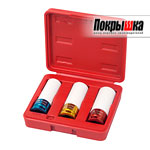 Набор ударных глубоких шестигранных головок 1/2 МАСТАК 006-43C (3 предмета)