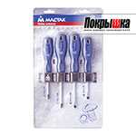 Набор отверток 04-4RB (4 предметов) МАСТАК 04-4RB (4 предметов)