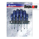 Набор отверток 04-6RB (6 предметов) МАСТАК 04-6RB (6 предметов)