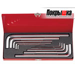 Набор шестигранных Г-образных ключей 3-17 мм в кейсе 20210MR (10 предметов) KING TONY 20210MR (10 предметов)