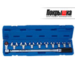 Динамометрический ключ 14х18 мм 40-200Нм с набором рожковых насадок 345202D11MR (10 предметов) KING TONY 345202D11MR (10 предметов)