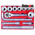 Набор торцевых головок 3/4” с принадлежностями МАСТАК 5-0062213 МАСТАК 5-0062213 (13 предметов)