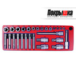 Набор торцевых насадок и головок TORX МАСТАК 5-03428 МАСТАК 5-03428 (28 предметов)