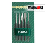 Набор выколоток и зубил  FORCE 5054 (5 предметов)