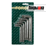 Набор ключей Г-образных  FORCE 5063 (6 предметов)