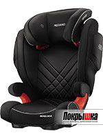 Детское автокресло (группа 2/3) RECARO Monza Nova 2 Seatfix (Performance Black)
