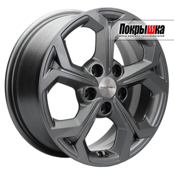 Khomen KHW1606 (Gray) 6.5J R16 5x114.3 ET-5 Dia-67.1