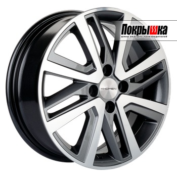 Khomen KHW1609 (Gray-FP) 6.0J R16 4x100 ET-41 Dia-60.1