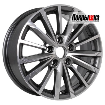 Khomen KHW1611 (Gray-FP) 6.5J R16 5x114.3 ET-5 Dia-67.1