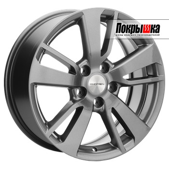 Khomen KHW1704 (Gray) 7.0J R17 5x114.3 ET-38 Dia-67.1