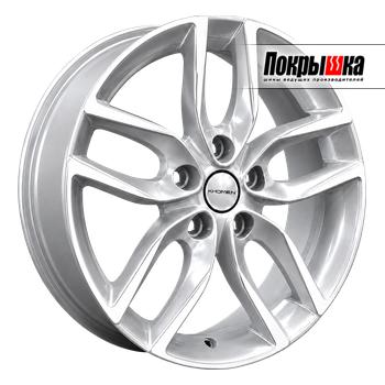 Khomen KHW1708 (F-Silver-FP) 6.5J R17 5x114.3 ET-4 Dia-64.1