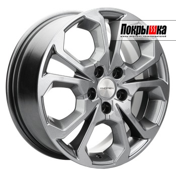 Khomen KHW1711 (G-Silver) 6.5J R17 5x114.3 ET-5 Dia-67.1