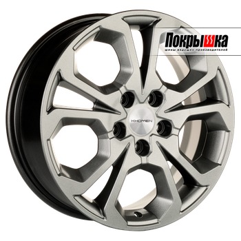 Khomen KHW1711 (Gray) 6.5J R17 5x114.3 ET-4 Dia-64.1