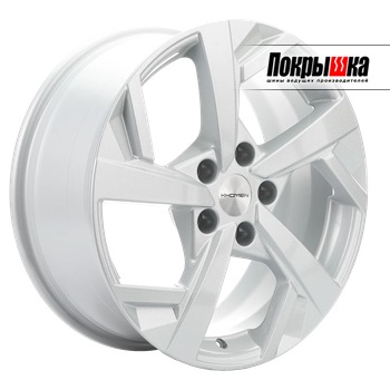 Khomen KHW1712 (F-Silver) 7.0J R17 5x108 ET-4 Dia-54.1