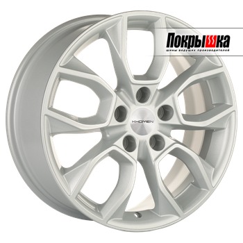 Khomen KHW1713 (F-Silver) 7.0J R17 5x110 ET-46 Dia-63.3