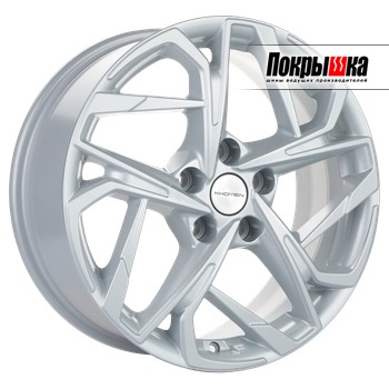 Khomen KHW1716 (F-Silver) 7.0J R17 5x114.3 ET-48 Dia-67.1