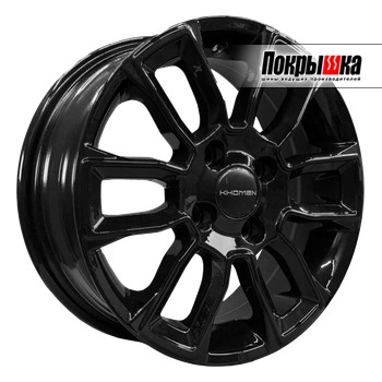 Khomen KHW1406 (Black) 5.5J R14 4x100 ET-38 Dia-67.1