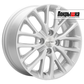 Khomen KHW1506 (F-Silver) 6.0J R15 4x100 ET-4 Dia-60.1