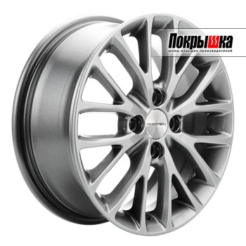Khomen KHW1506 (G-Silver) 6.0J R15 4x100 ET-37 Dia-60.1