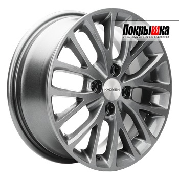 Khomen KHW1506 (Gray) 6.0J R15 4x100 ET-4 Dia-60.1