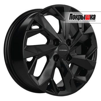 Khomen KHW1508 (Black) 6.0J R15 4x100 ET-4 Dia-60.1