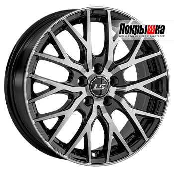 LS Wheels LS-1369 (BKF) 6.5J R16 5x100 ET-38 Dia-57.1