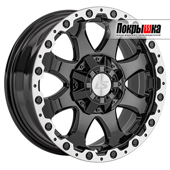 LS Wheels LS-1375 (BKL) 8.0J R17 6x139.7 ET-36 Dia-100.1