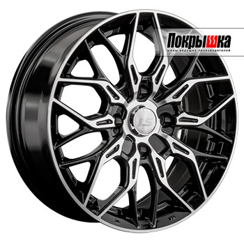 LS Wheels LS-1355 (BKF) 6.5J R15 4x108 ET-27 Dia-65.1