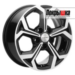 Khomen KHW1606 (Black-FP) 6.5x16 5x108 ET-50 DIA-63.4 для VOLVO XC70 II D3
