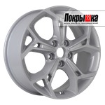 Khomen KHW1702 (F-Silver) 7.0x17 5x114.3 ET-48.5 DIA-67.1 для HONDA Civic IX 1.4 i-VTEC (100Hp)