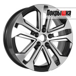 Khomen KHW1803 (Black-FP) 7.0x18 5x114.3 ET-50 DIA-67.1 для LEXUS IS II 250