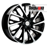Khomen KHW1804 (Black-FP) 7.5x18 5x112 ET-39 DIA-66.6 для AUDI S4 (B9) 3.0 TFSI 