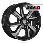 Khomen KHW1501 (Black) 6.0x15 4x100 ET-40 DIA-60.1 для NISSAN Note (E12) 1.2 DIG-S