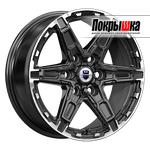 K&K Дистрикт (черный бриллиант) 8.0x18 6x139.7 ET-36 DIA-100.1 для MITSUBISHI Pajero Sport III 2.4 Di-D