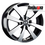 LS Wheels LS-948 (BKF) 6.0x16 4x100 ET-52 DIA-54.1 для KIA Rio IV Restyle 1.6