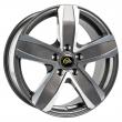 Литые диски в цвете тёмное серебро с полировкой