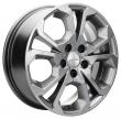 Khomen KHW1711 (G-Silver) 6.5J R17 5x114.3 ET-5 Dia-67.1