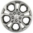 Khomen KHW1711 (Gray) 6.5J R17 5x114.3 ET-4 Dia-64.1