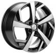Khomen KHW1712 (Black-FP) 7.0J R17 5x114.3 ET-5 Dia-67.1