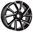 Khomen KHW1714 (Black-FP) 7.0J R17 5x112 ET-4 Dia-57.1