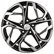 Khomen KHW1716 (Black-FP) 7.0J R17 5x110 ET-4 Dia-67.1