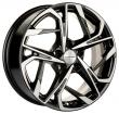 Khomen KHW1716 (Black-FP) 7.0J R17 5x110 ET-4 Dia-67.1