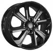 Khomen KHW1501 (Black) 6.0J R15 4x100 ET-4 Dia-60.1