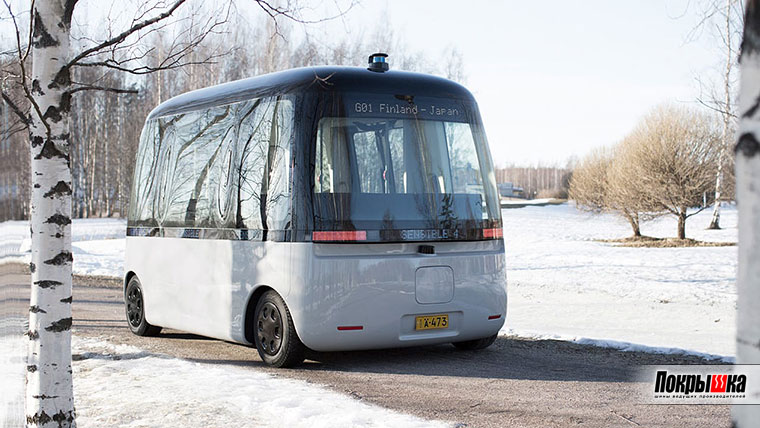 Роботизированный микроавтобус Gacha на шинах Nokian Hakkapeliitta R3