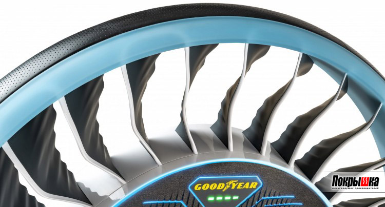 Шина для беспилотных и летающих автомобилей Goodyear Aero Concept