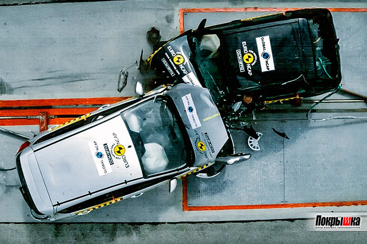 Испытания автомобилей двух поколений на безопасность